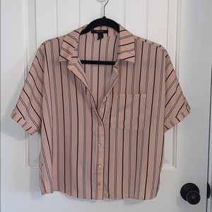 Forever 21 Striped Collared Shirt